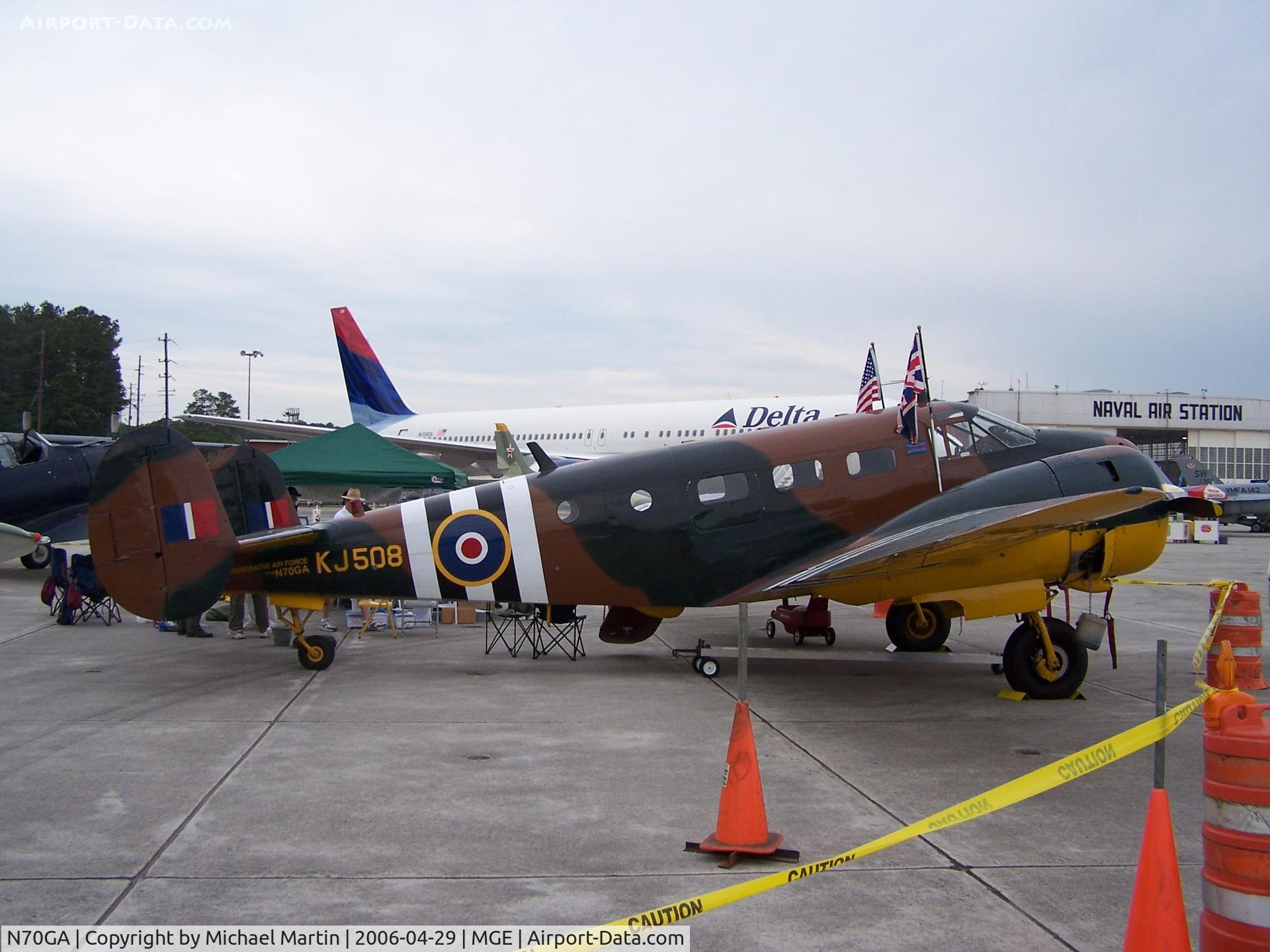 N70GA, 1946 Beech D18S C/N A-177, On Display @ NAS Atlanta Air Show