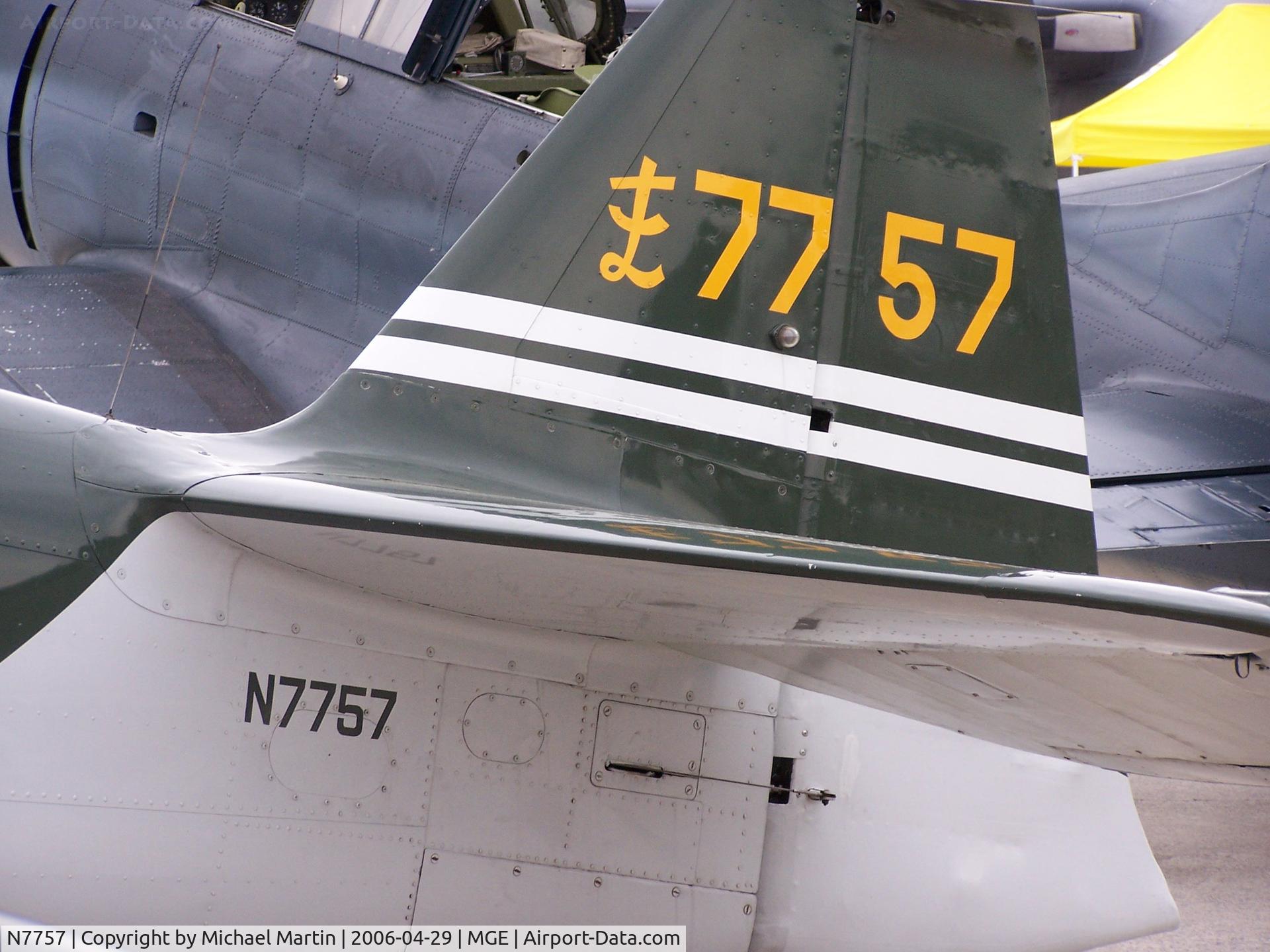 N7757, 1952 Canadian Car & Foundry T-6 Harvard Mk.4 C/N CCF4-171, Tail Numbers