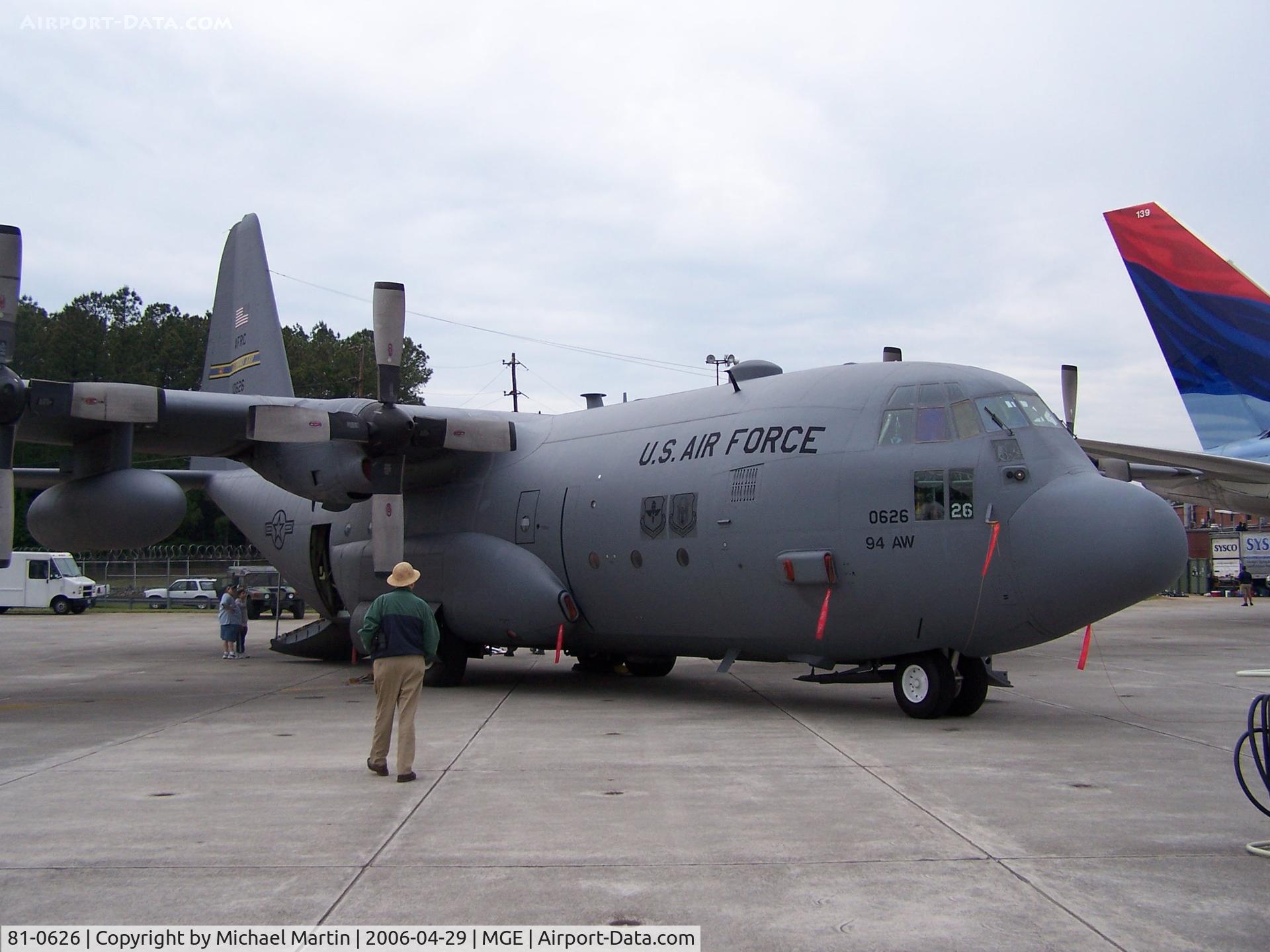 81-0626, 1981 Lockheed C-130H-LM Hercules C/N 382-4939, On Display @ NAS Atlanta Air Show