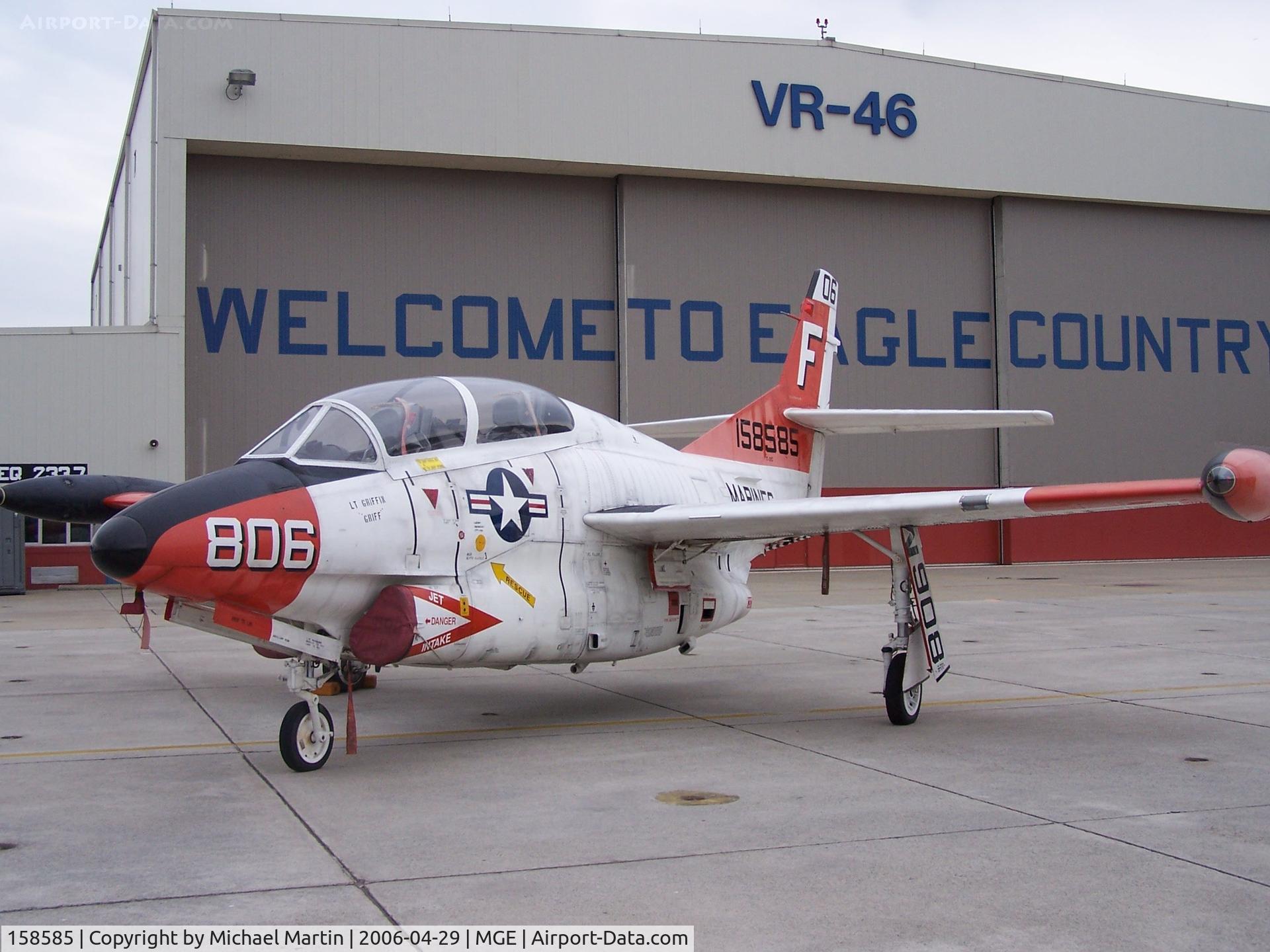 158585, Rockwell T-2C Buckeye C/N 346-11, On Display @ NAS Atlanta Air Show