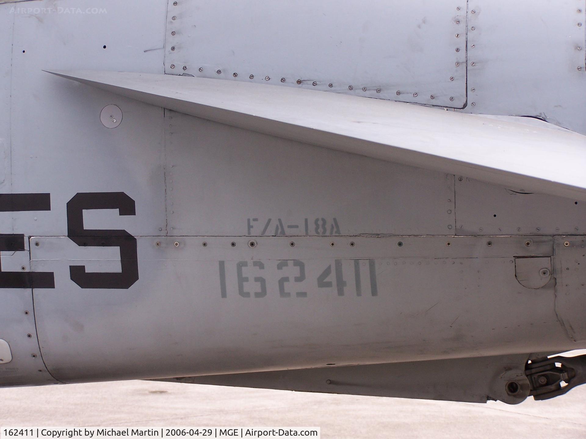 162411, McDonnell Douglas F/A-18A Hornet C/N 0243, Tail Numbers