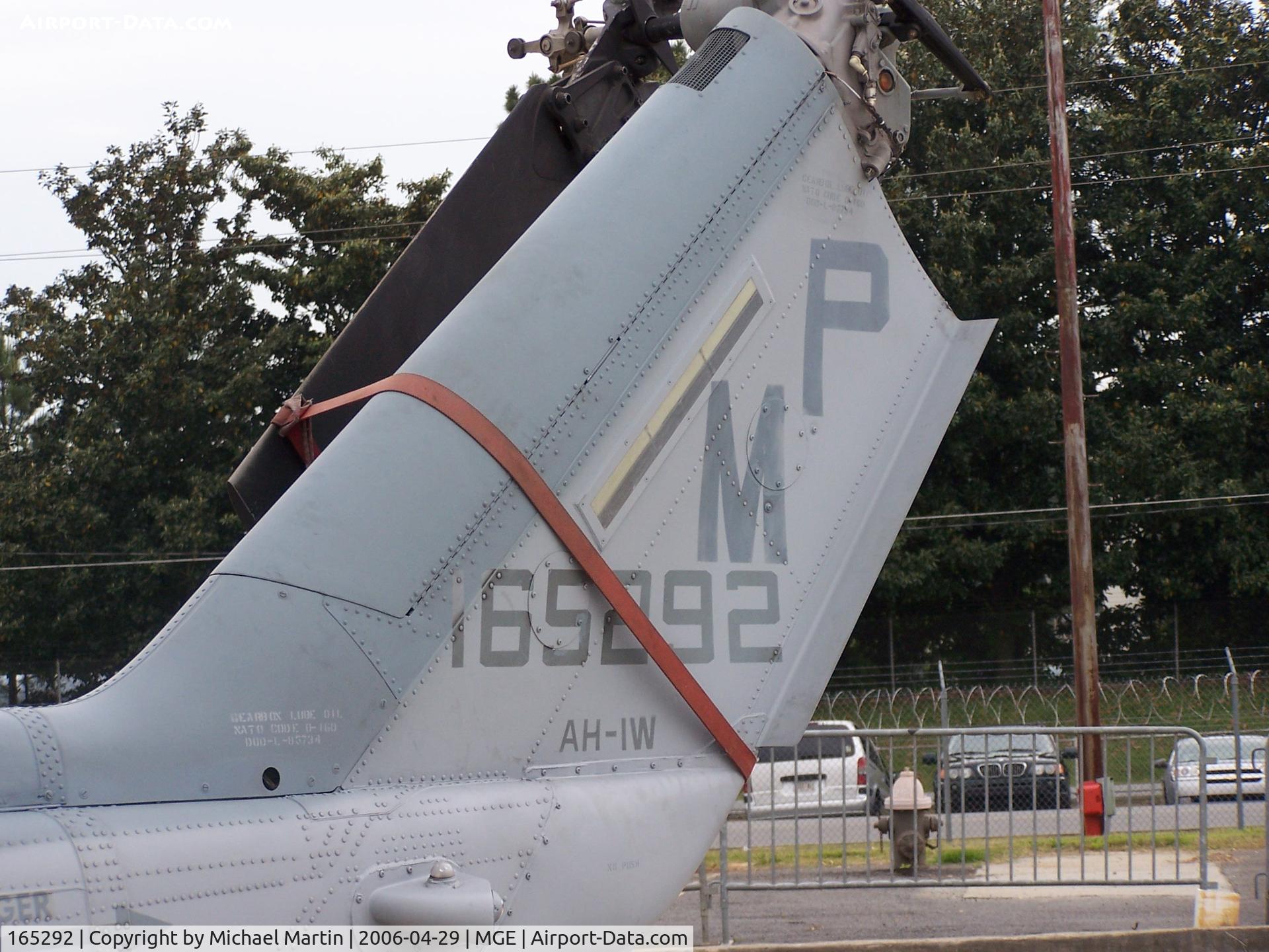 165292, Bell AH-1W Super Cobra C/N 26340, Tail Letters