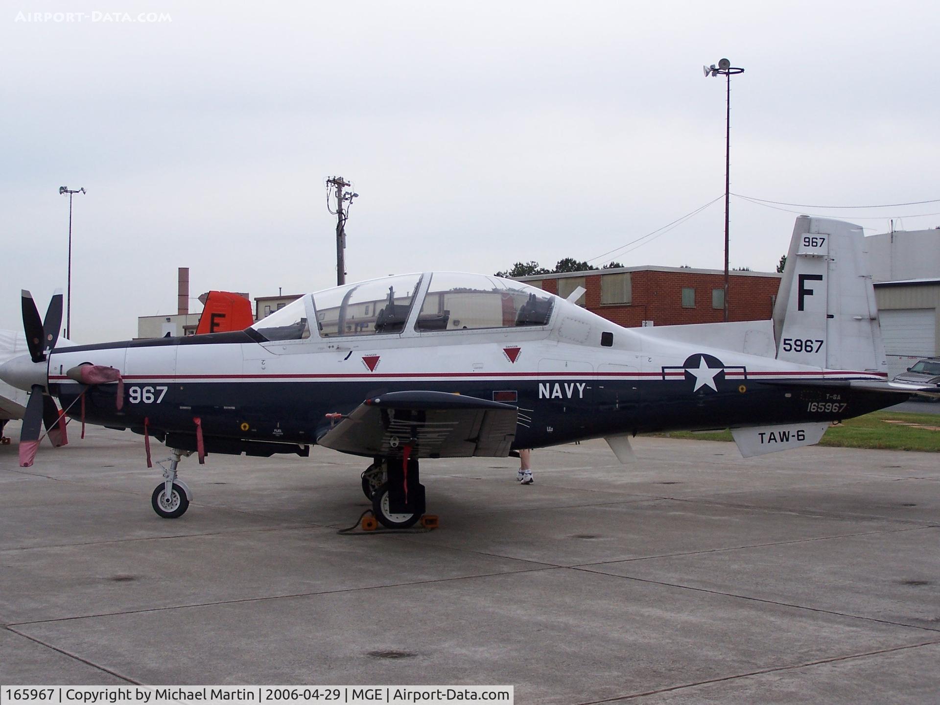 165967, Raytheon T-6A Texan II C/N PT-110, On Display @ NAS Atlanta Air Show