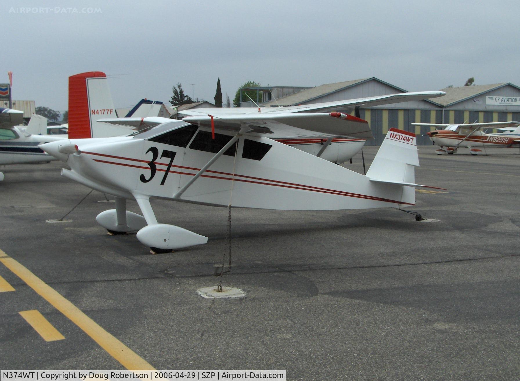 N374WT, 2003 Wittman W-10 Tailwind C/N 168, 2003 'Red' Hamilton-WITTMAN TAILWIND W-10, race #37