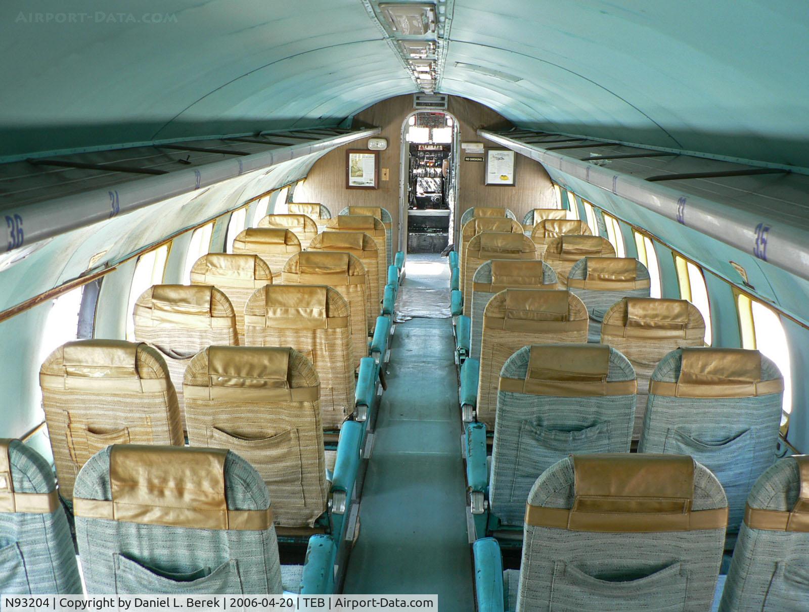 N93204, 1950 Martin 202A C/N 14074, Back to the future, 1950.  The interior of the world's only surviving Martin 202A is spacious and functional, but hardly fancy.