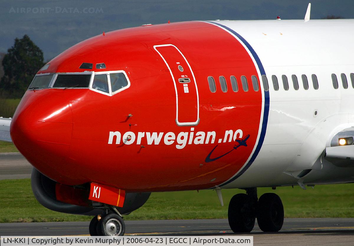 LN-KKI, 1990 Boeing 737-3K2 C/N 24329, Bright looking Norwegian 737.