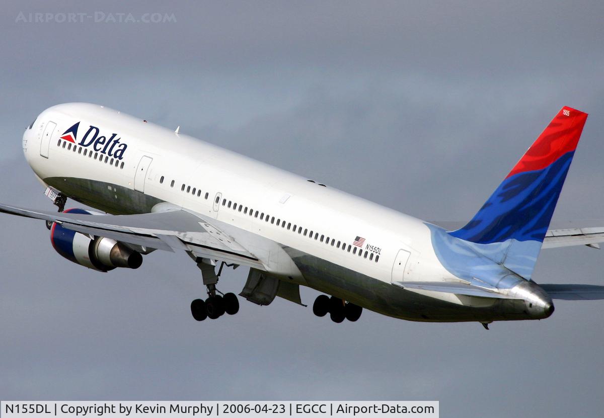 N155DL, 1991 Boeing 767-3P6 C/N 25269, Delta's fine looking 767 departing 24R.