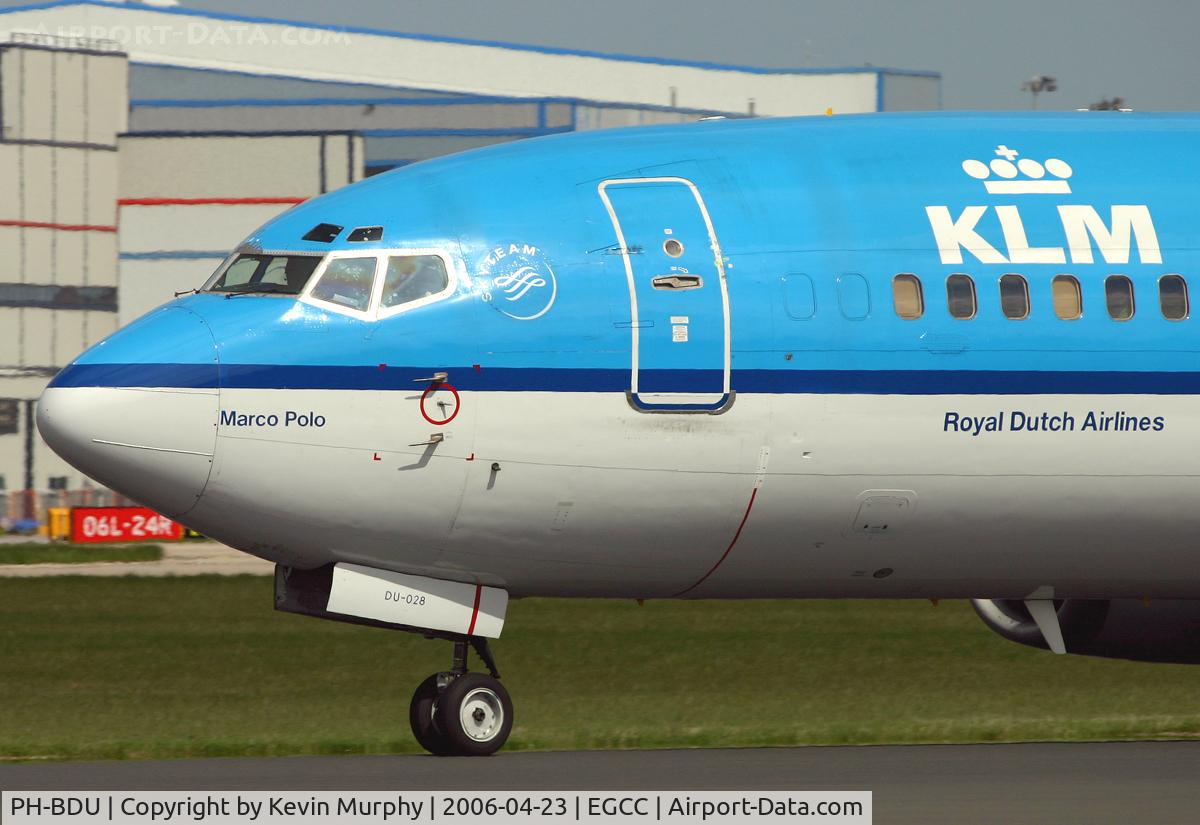 PH-BDU, 1990 Boeing 737-406 C/N 24857, Close up on nose section on KLM's 737.