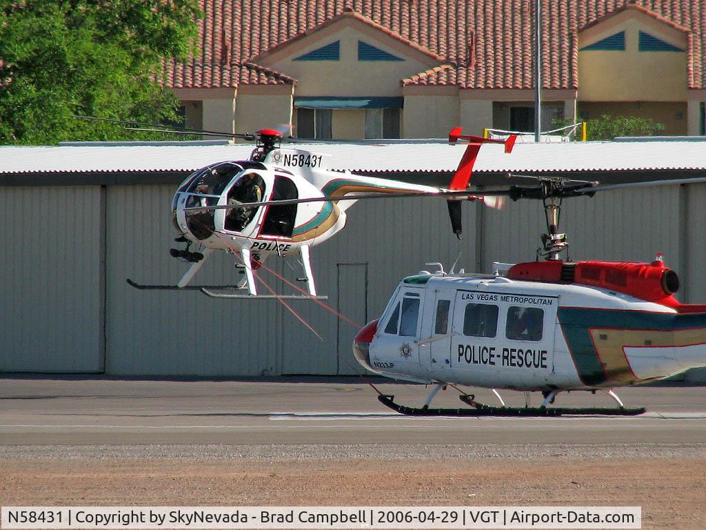 N58431, 1979 Hughes 369D C/N 1290647D, LVMPD / 1979 Hughes 369D