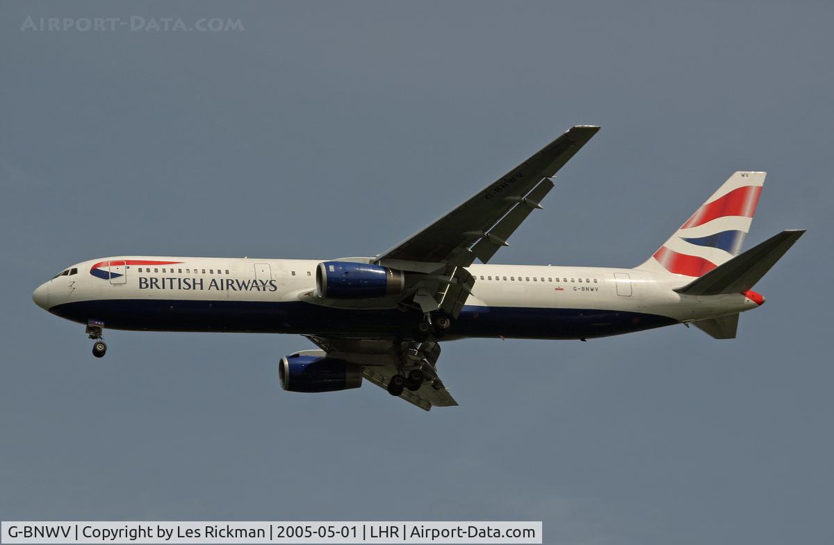 G-BNWV, 1993 Boeing 767-336 C/N 27140, Boeing 767 336ER
