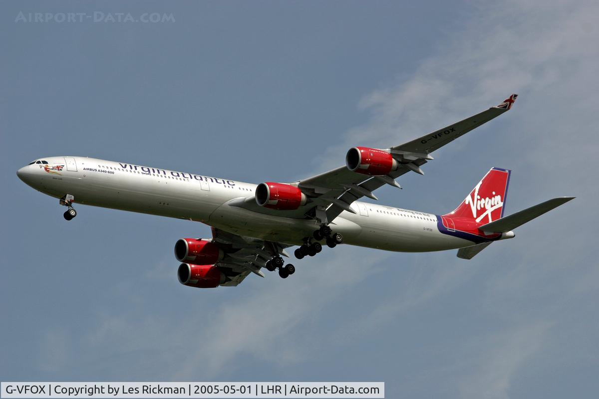 G-VFOX, 2002 Airbus A340-642 C/N 449, Airbus A340 642