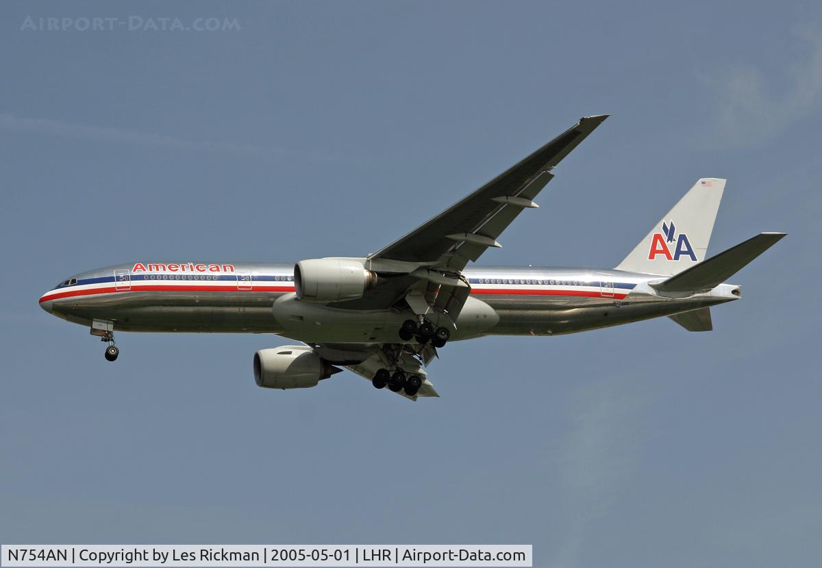 N754AN, 2001 Boeing 777-223 C/N 30262, Boeing 777 223ER