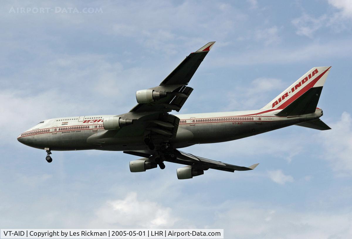 VT-AID, Boeing 747-4B5 C/N 24621, Boeing 747 4B5