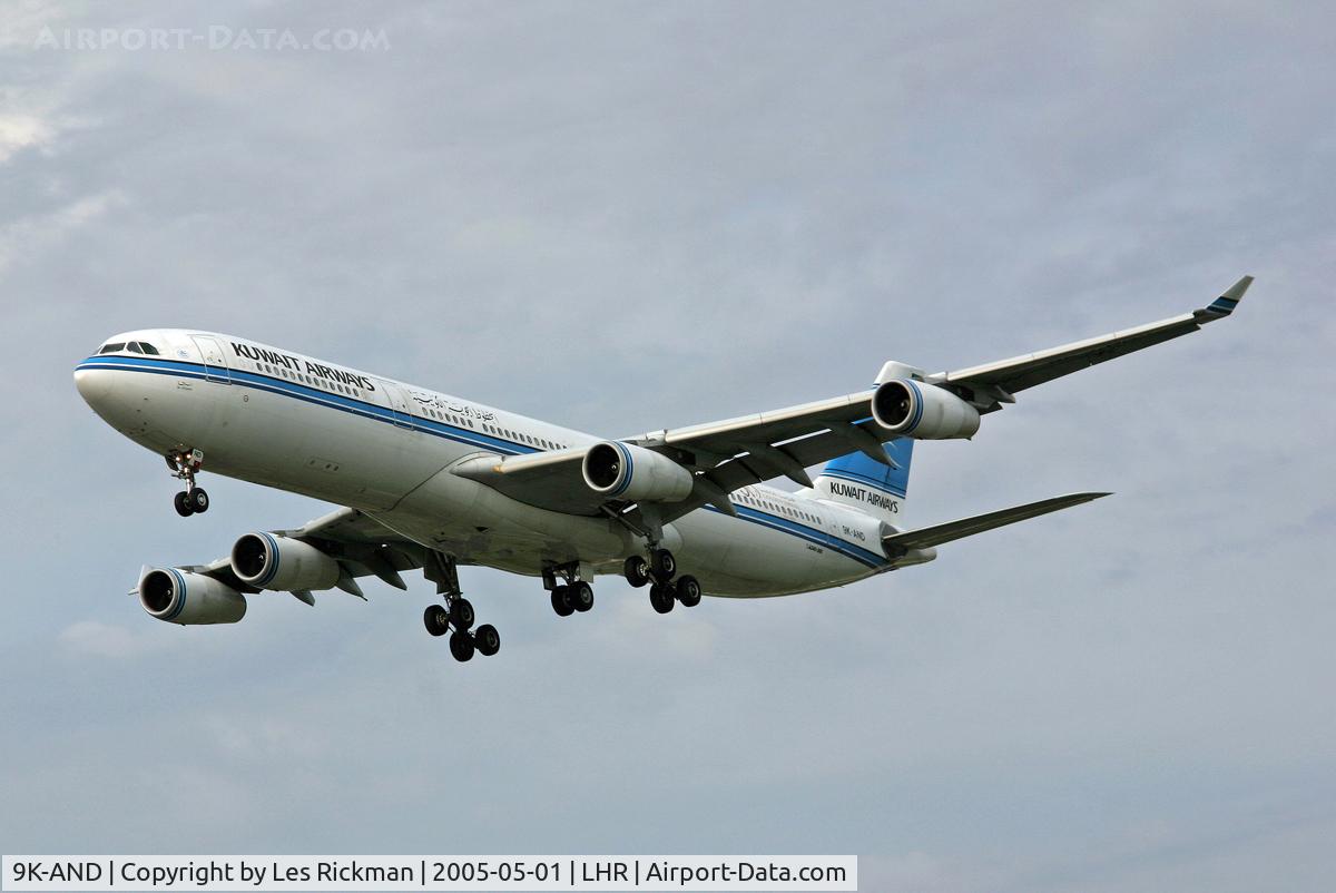 9K-AND, 1995 Airbus A340-313 C/N 104, Airbus A340 313