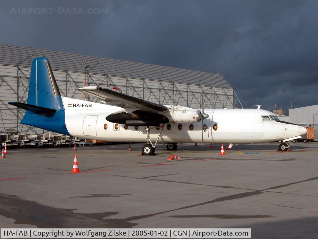 HA-FAB, 1968 Fokker F-27-500 Friendship C/N 10370, freighter