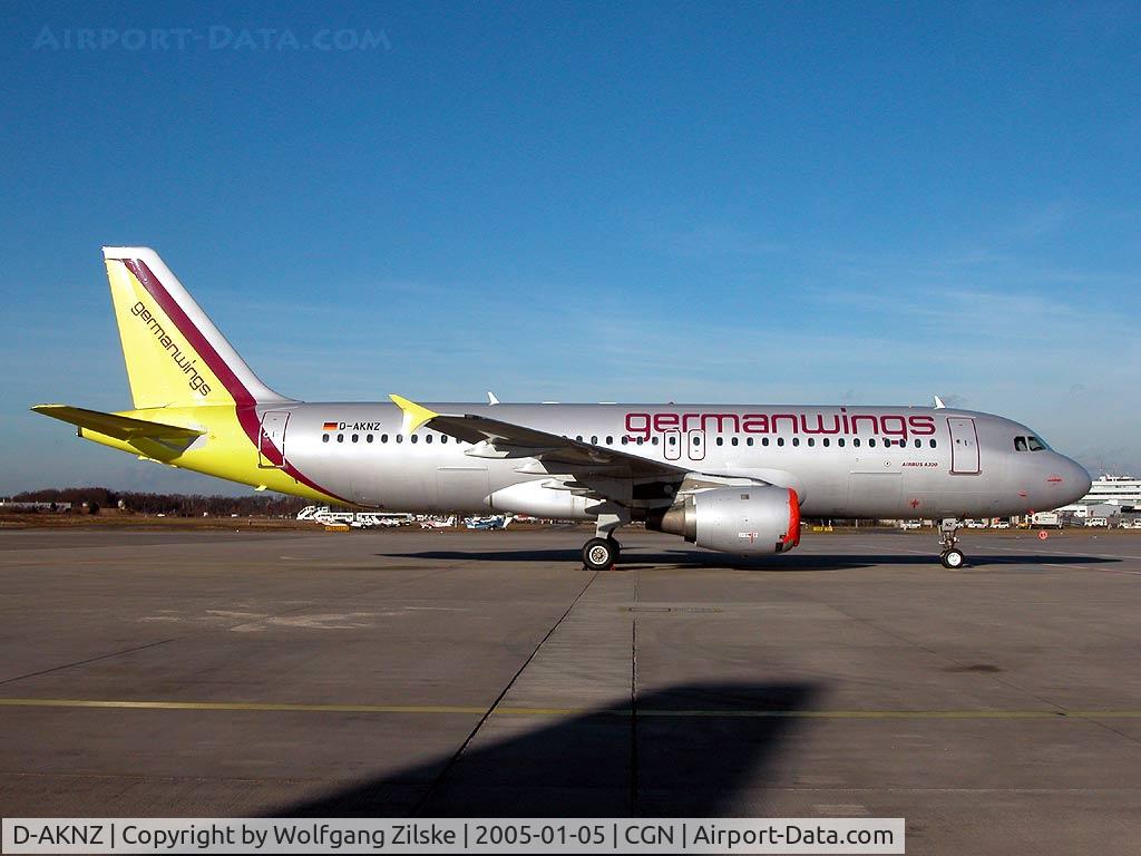 D-AKNZ, 1996 Airbus A320-212 C/N 0645, Based at CGN