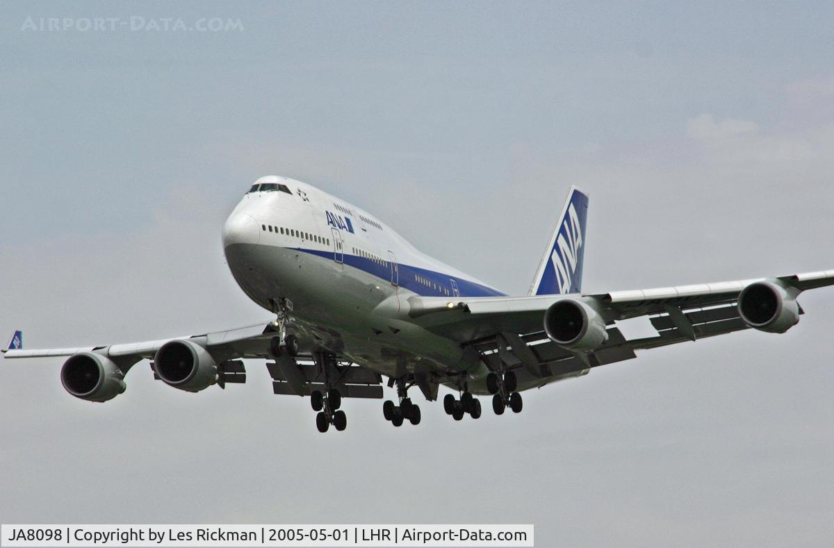 JA8098, 1991 Boeing 747-481 C/N 25207, Boeing 747 481