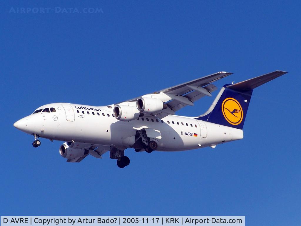 D-AVRE, 1995 British Aerospace Avro 146-RJ85 C/N E.2261, Lufthansa -  Avro RJ85