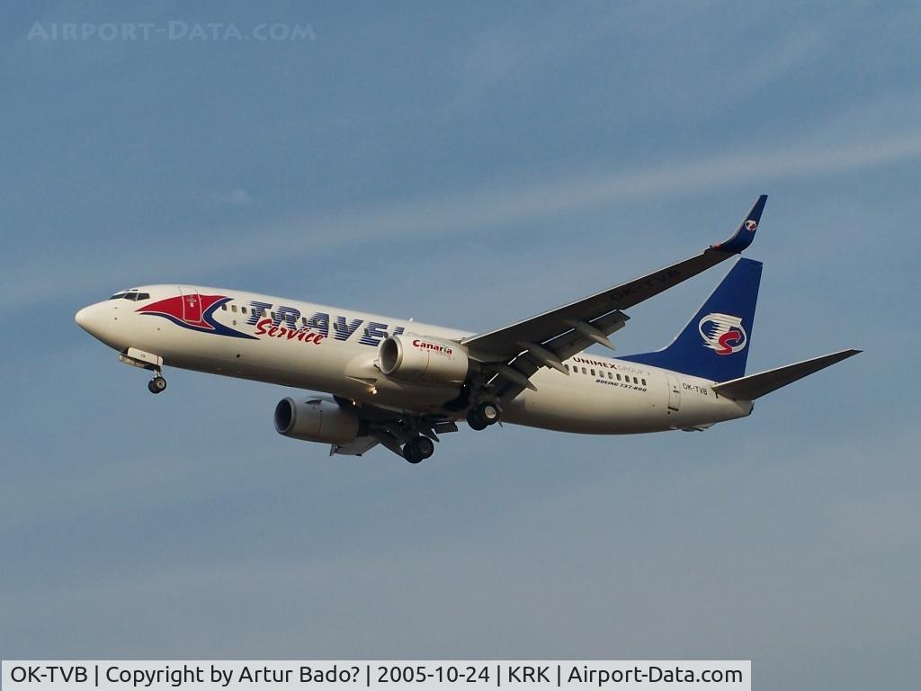 OK-TVB, 2001 Boeing 737-8CX C/N 32362, Travel Service - Boeing 737-800