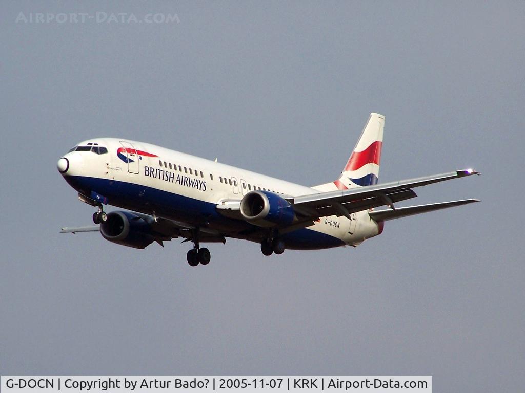 G-DOCN, 1992 Boeing 737-436 C/N 25848, British Airways - Boeing 737-436