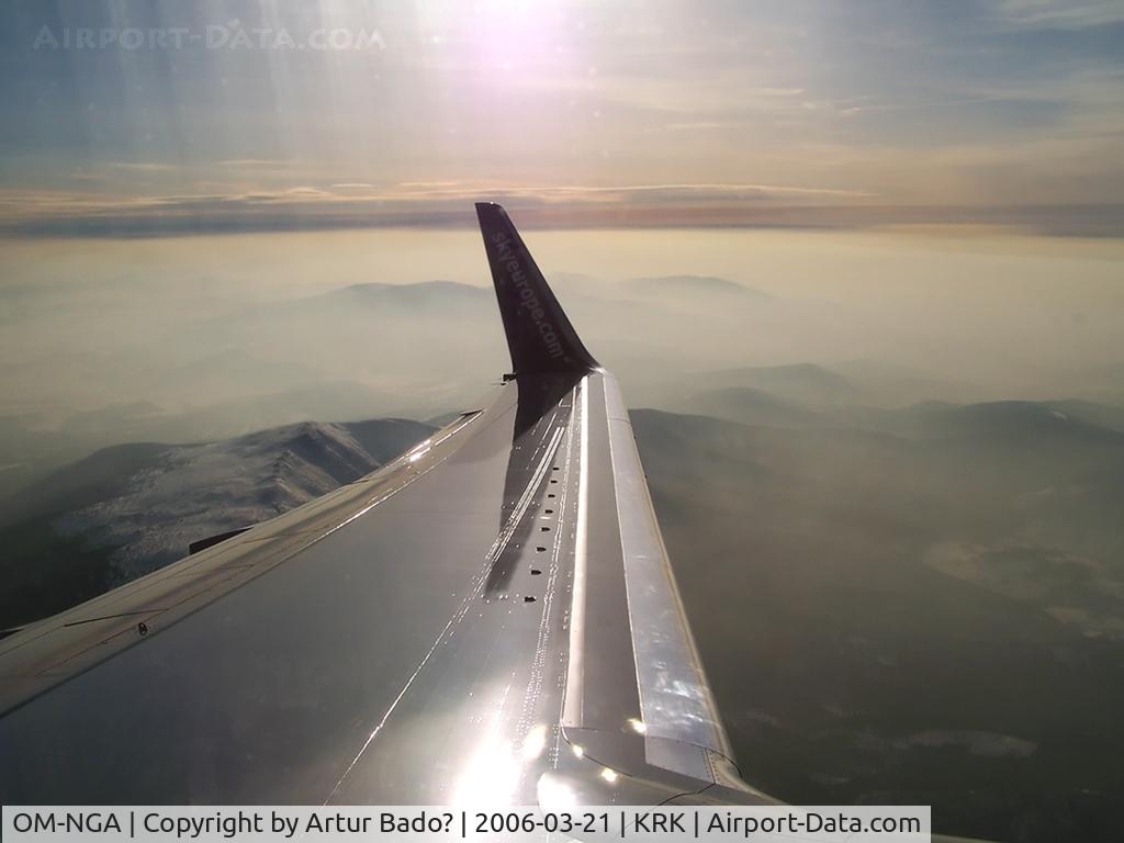 OM-NGA, 2006 Boeing 737-76N C/N 32684, Sky Europe - in flight