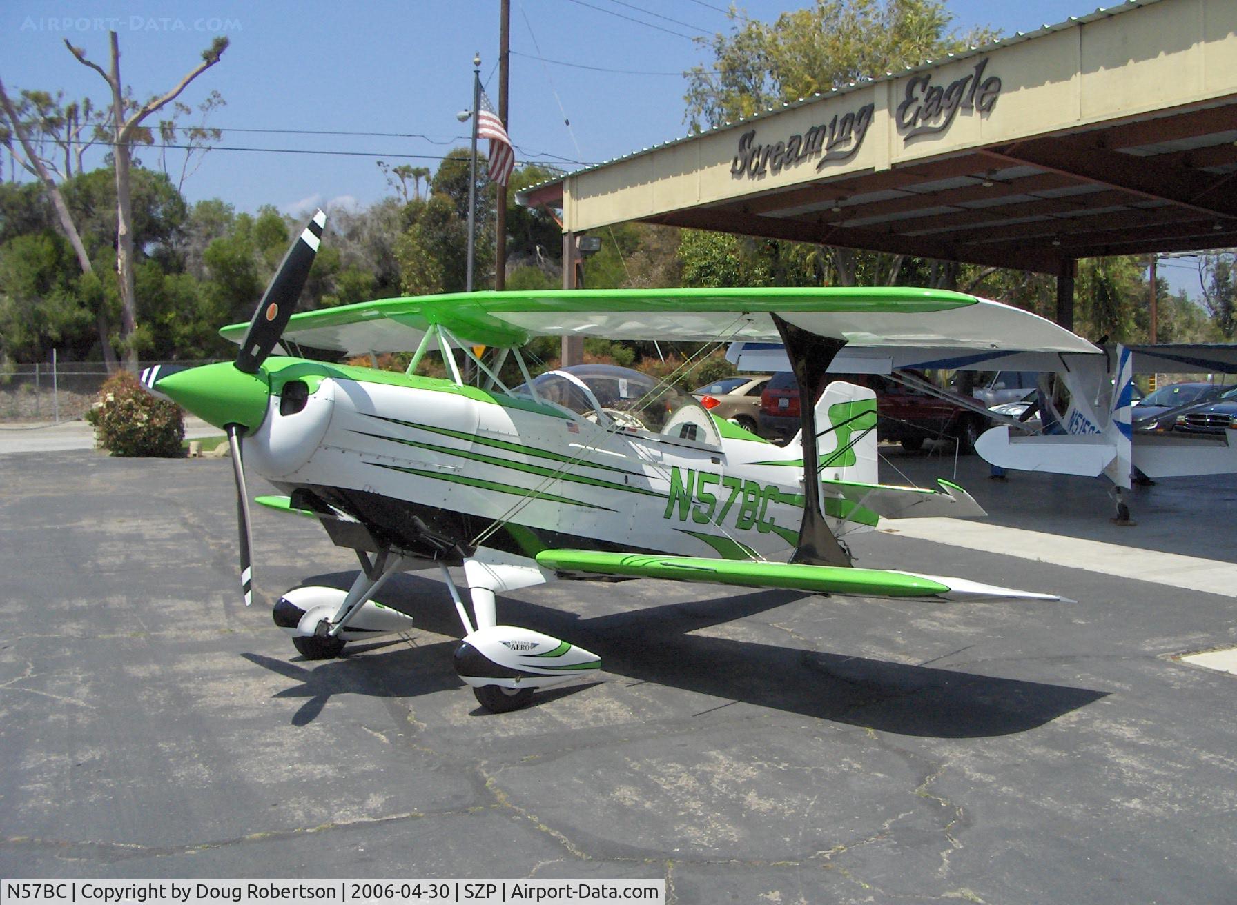 N57BC, 2001 Aviat Pitts S-2C Special C/N 6042, 2001 Aviat Aircraft S-2C PITTS Special, Lycoming AEIO-540, symmetrical airfoils, four ailerons