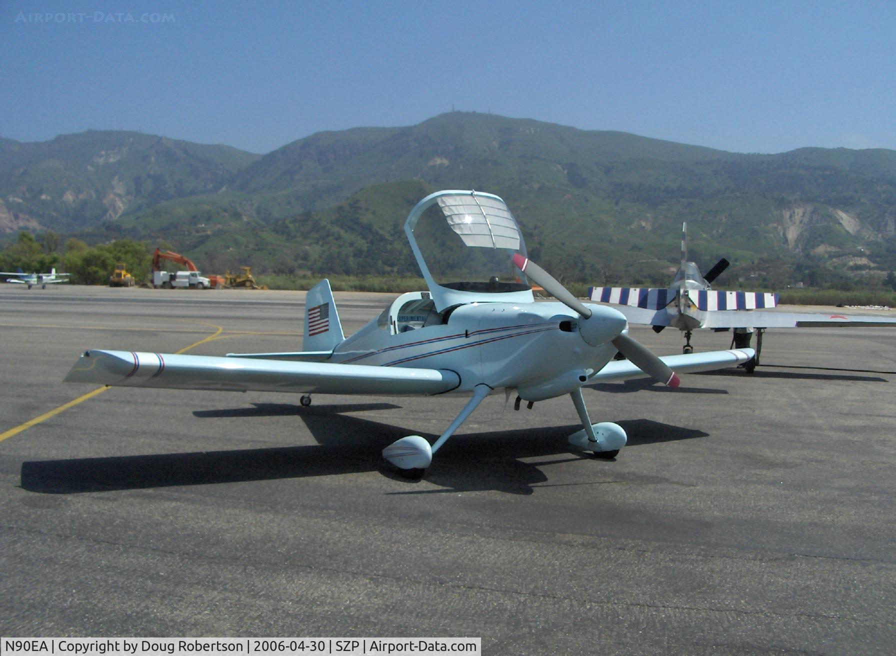 N90EA, 1993 Vans RV-6 C/N 006, 1993 Argence VAN'S RV-6, Lycoming IO-360 A&C, at refueling ramp, N6294D 1983 Yakovlev Yak 52 behind