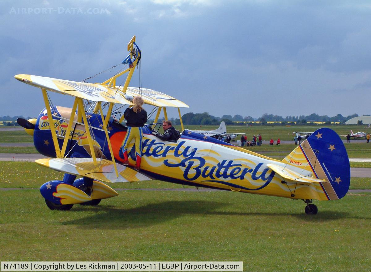 N74189, 1941 Boeing PT-17/R985 Kaydet (A75N1) C/N 75-717, Boeing Stearman