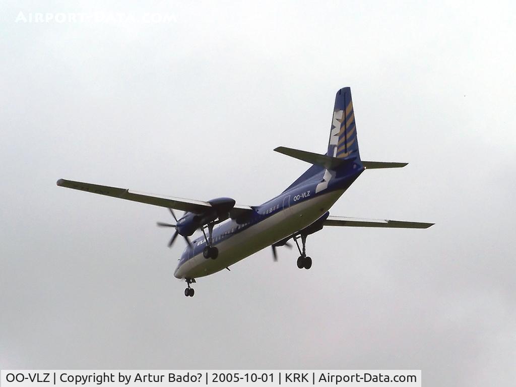 OO-VLZ, 1992 Fokker 50 C/N 20264, VLM - landing on rwy 25