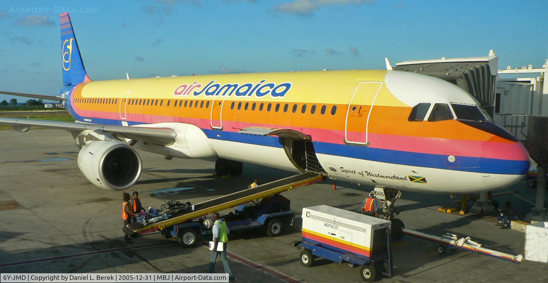 6Y-JMD, 1997 Airbus A321-211 C/N 666, Air Jamaica A321 6Y-JMD, 