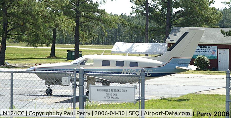 N124CC, 1984 Piper PA-46-310P Malibu C/N 46-8408036, Nice profile.  Parked near the Skydive Suffolk ops building