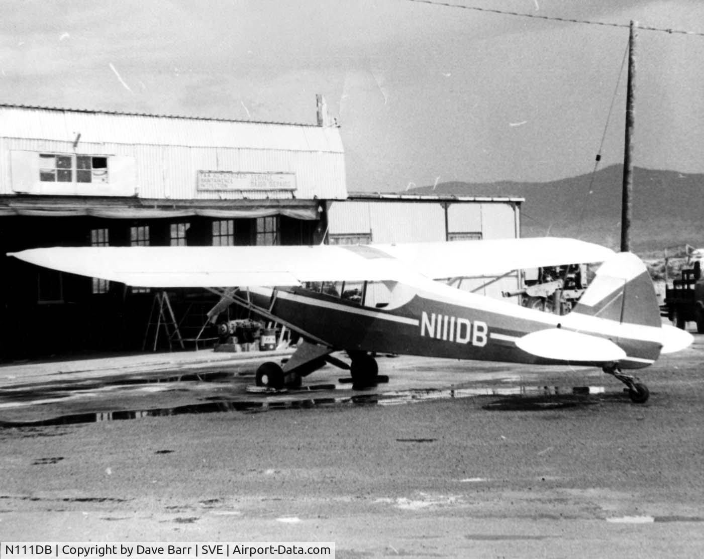 N111DB, 1953 Piper PA-18-135 Super Cub C/N 18-3682, N111DB at Susanville California about 1971