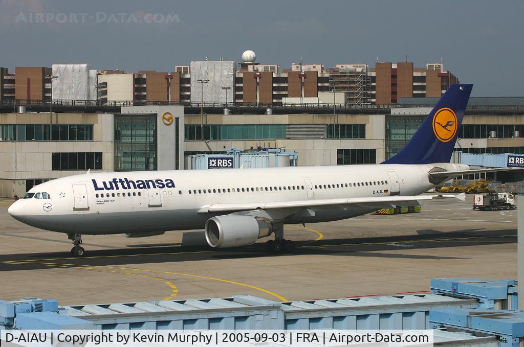 D-AIAU, 1992 Airbus A300B4-603 C/N 623, Leaving Frankfurt for an unknown destination.