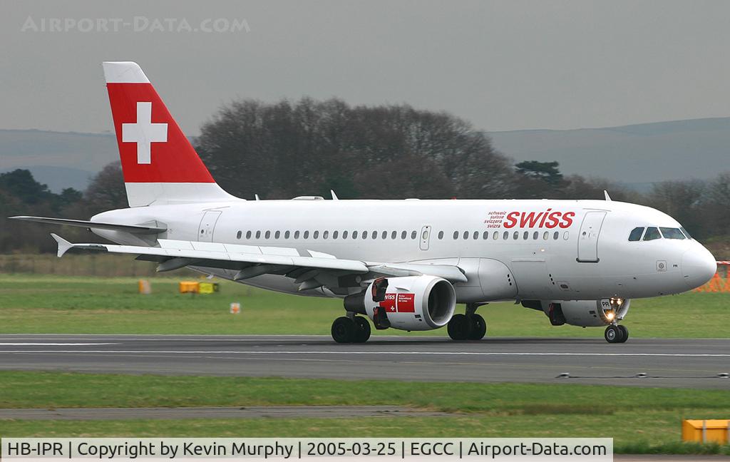 HB-IPR, 1999 Airbus A319-112 C/N 1018, Swiss A.319 leaving 24R.