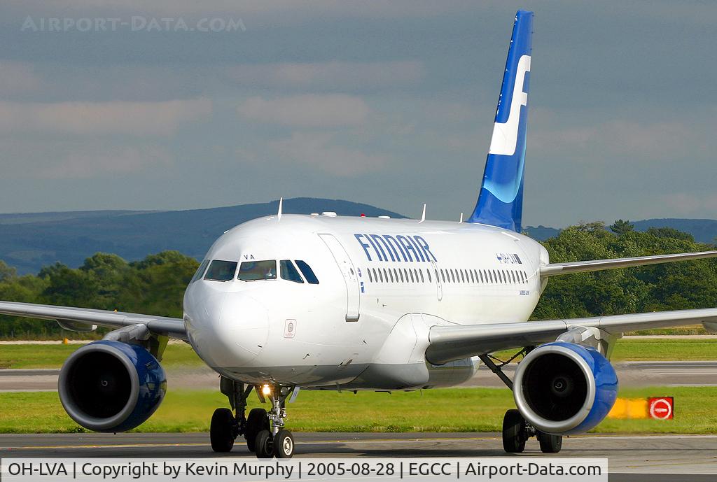 OH-LVA, 1999 Airbus A319-112 C/N 1073, Just landed on 24R.