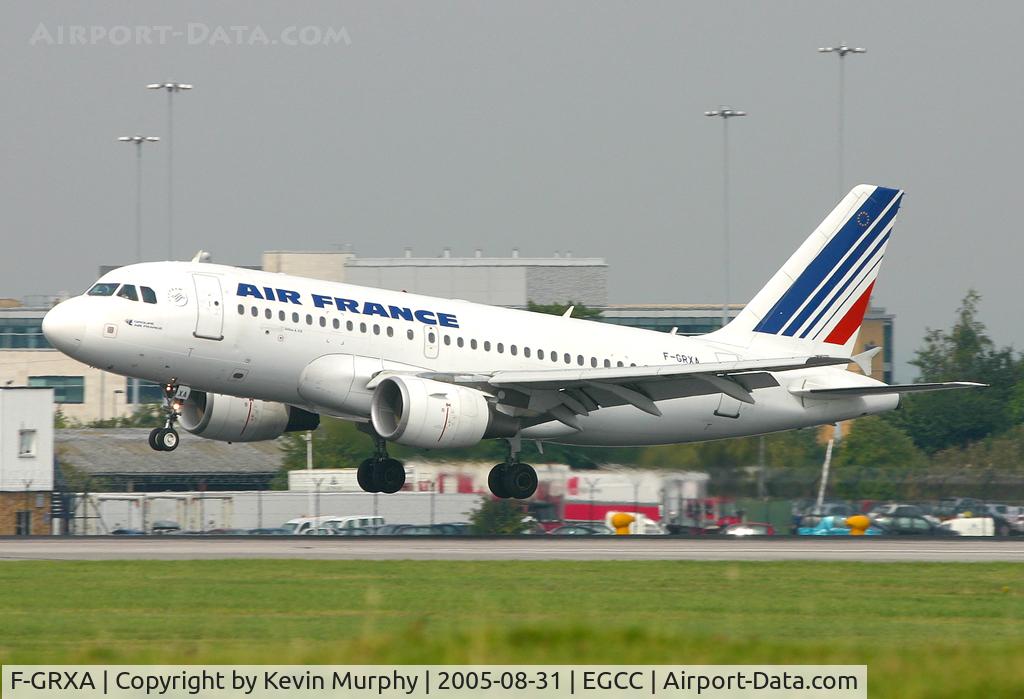 F-GRXA, 2001 Airbus A319-111 C/N 1640, Landing on 24R.