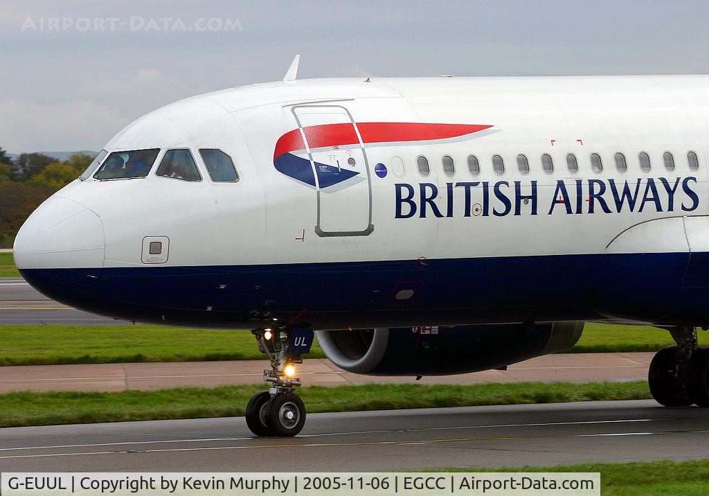 G-EUUL, 2002 Airbus A320-232 C/N 1708, Close up on BA A.319.