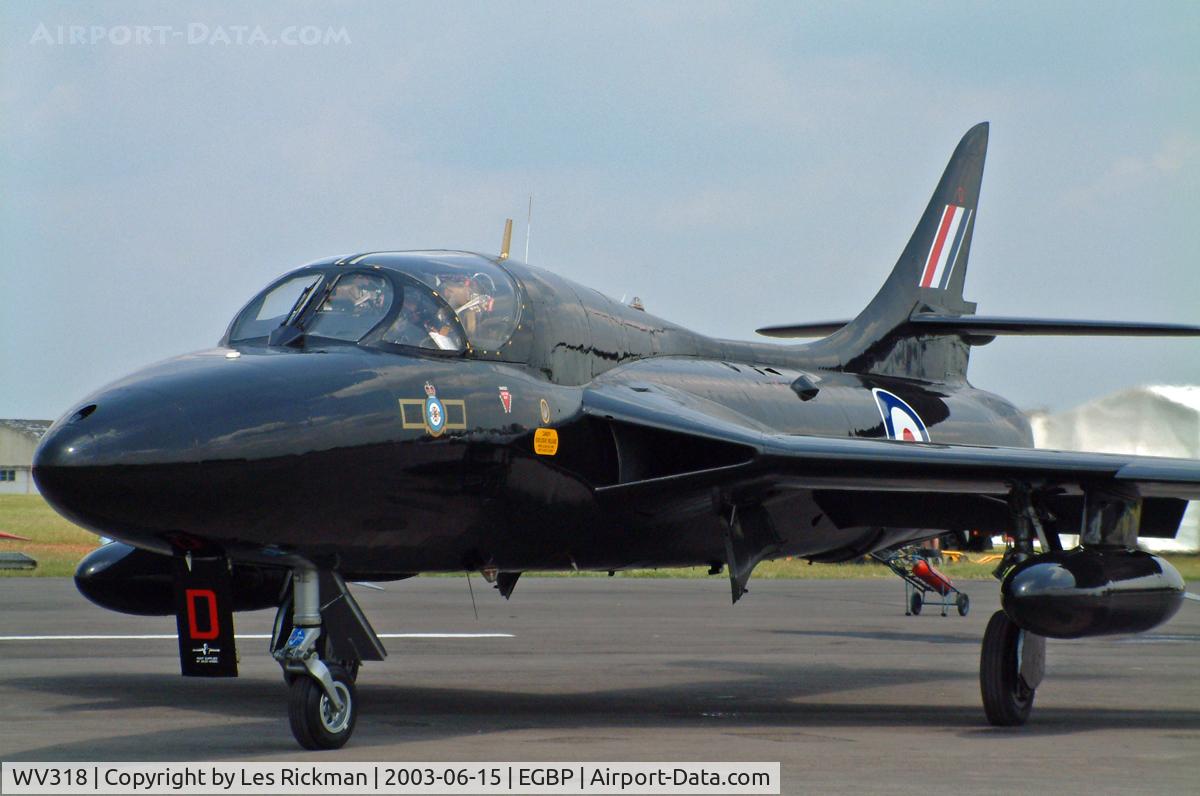 WV318, 1955 Hawker Hunter T.7B C/N 41H-670792, Hawker Hunter T.7B