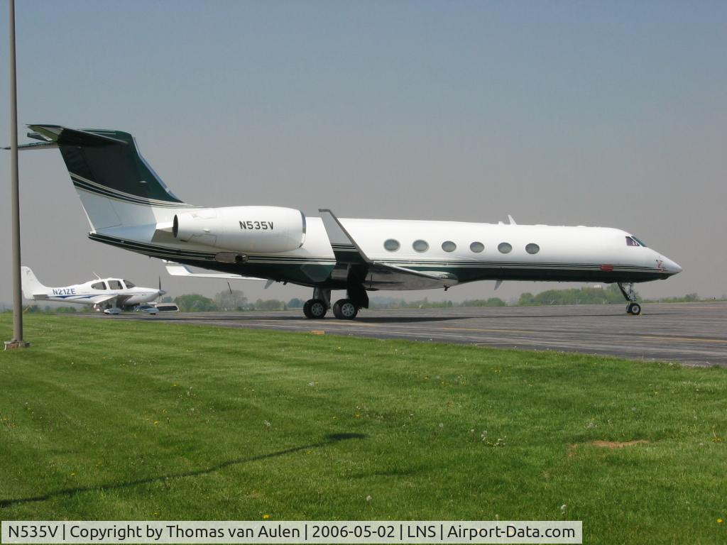 N535V, 1997 Gulfstream Aerospace G-V C/N 535, Parked at Lancaster PA Regional Airport