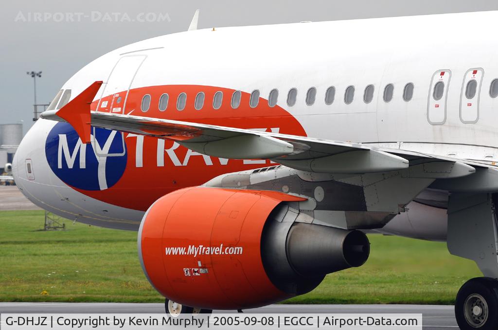 G-DHJZ, 2003 Airbus A320-214 C/N 1965, Close up on My Travel Airbus.