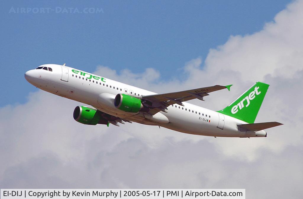 EI-DIJ, 1992 Airbus A320-212 C/N 391, Low cost Irish operator.