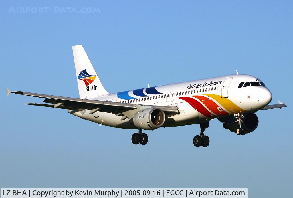 LZ-BHA, 1989 Airbus A320-211 C/N 029, Just before touchdown on 06R.