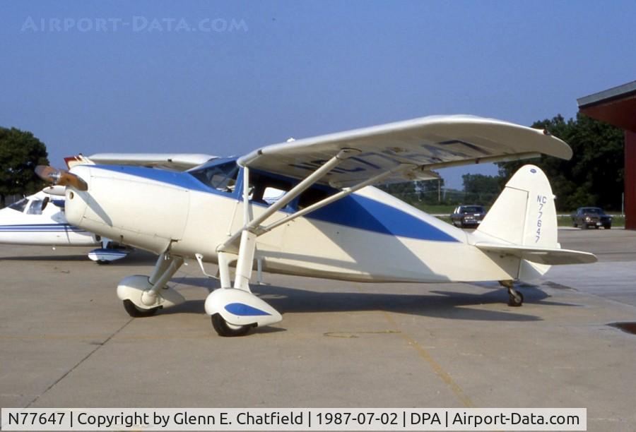 N77647, Fairchild 24R-46 C/N R46-347, Fairchild F.24R on its way to a European owner