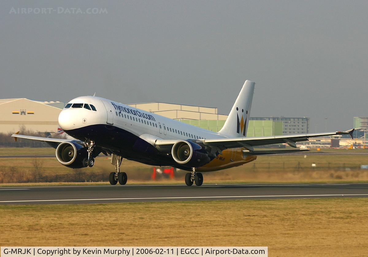 G-MRJK, 1999 Airbus A320-214 C/N 1081, Beautiful low winter light.