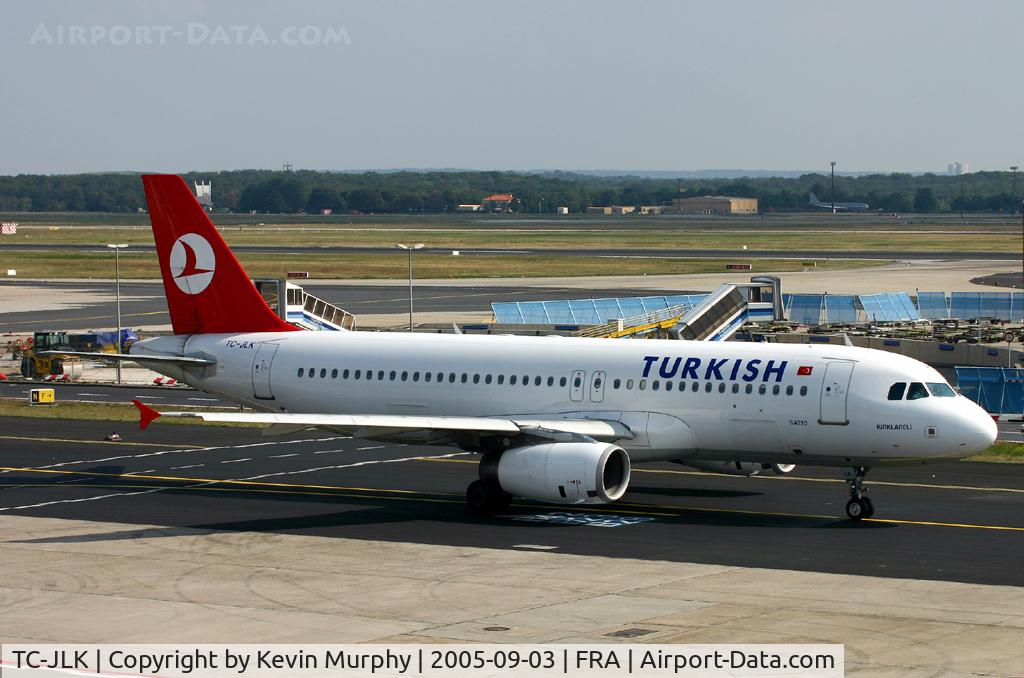 TC-JLK, 2002 Airbus A320-232 C/N 1909, Turkish Airbus in Frankfurt
