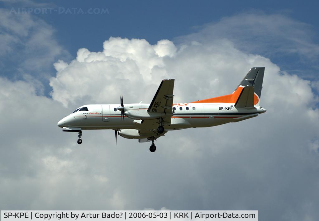 SP-KPE, 1988 Saab 340A C/N 340A-130, Direct Fly - landing on rwy 25