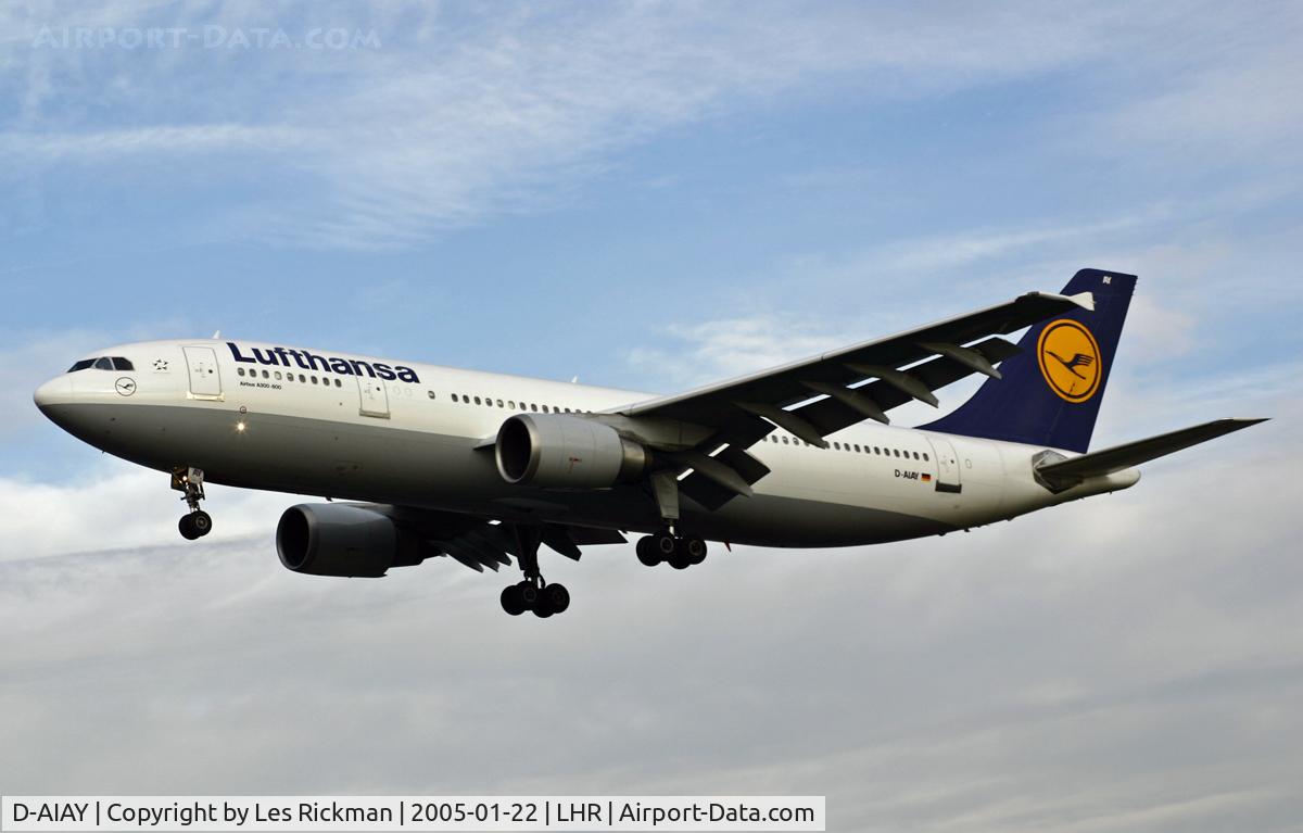 D-AIAY, 1990 Airbus A300B4-605R C/N 608, Airbus A300B4 603