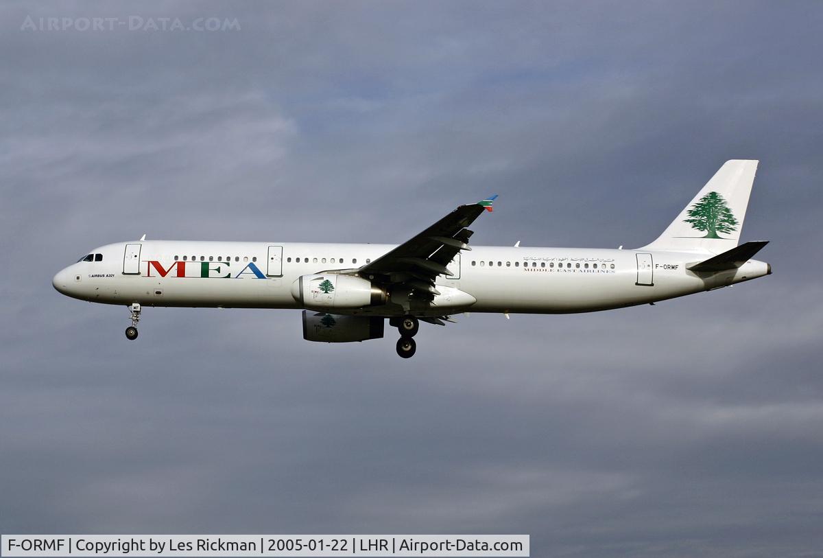 F-ORMF, 2003 Airbus A321-231 C/N 1953, Airbus A321 231
