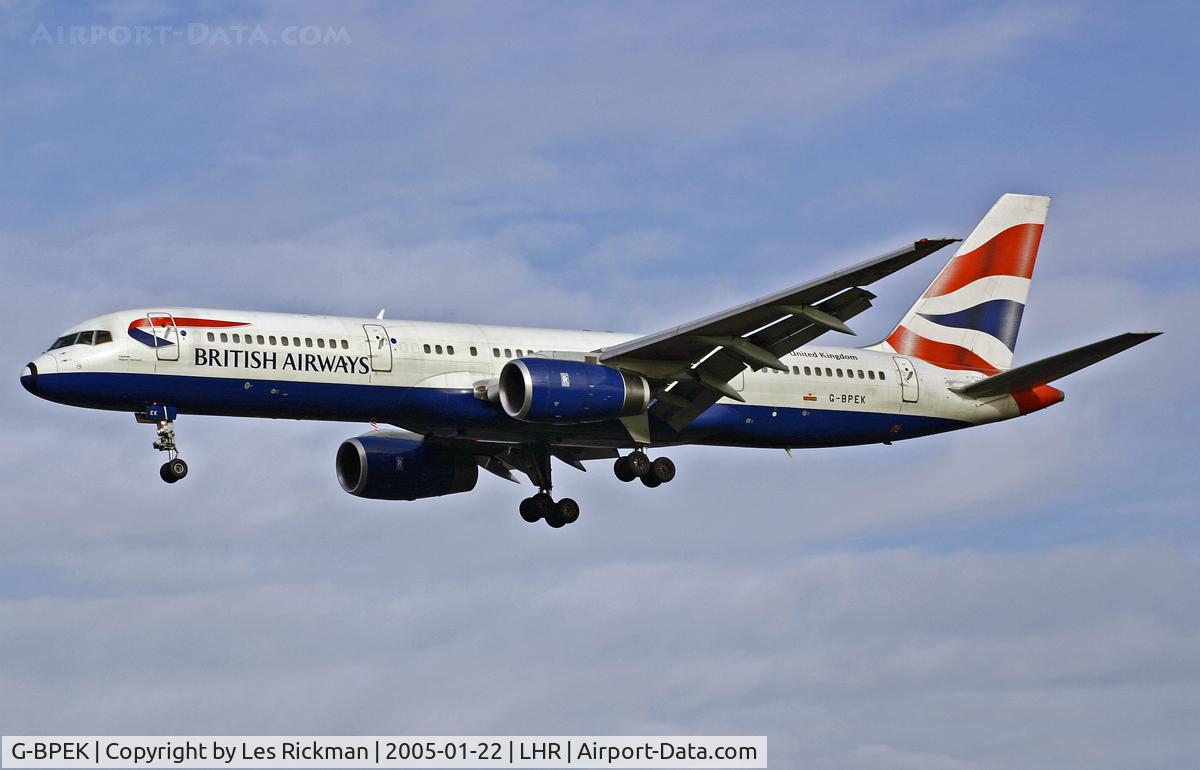 G-BPEK, 1995 Boeing 757-236 C/N 25808, Boeing 757 236