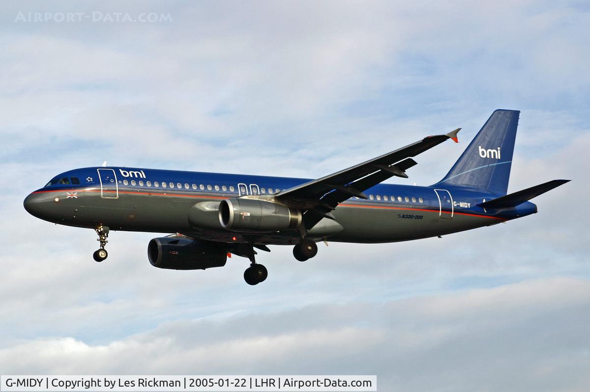 G-MIDY, 1999 Airbus A320-232 C/N 1014, Airbus A320 232